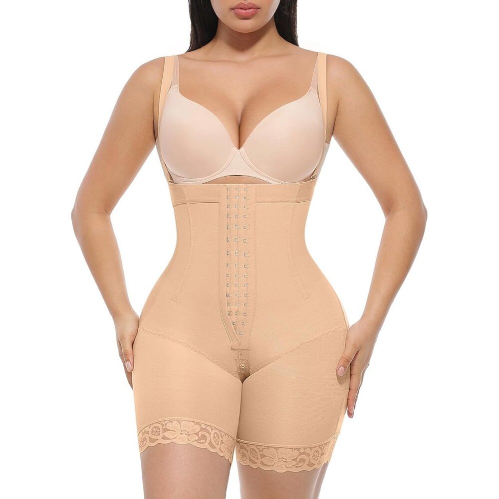 Women's Strapless Skin Tummy Control Shaper Butt Lifting Postpartum Shapewear
